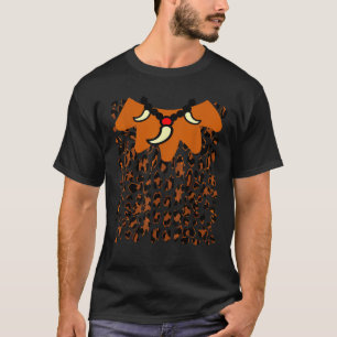 Camiseta Caveman Saber Tooth Necklical Animal Print Costume