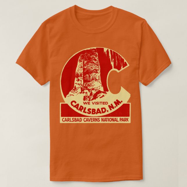 Camiseta Cavernas de Lsbad de 1945 Nuevo México (Diseño del anverso)