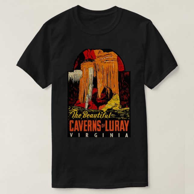 Camiseta Cavernas de Luray (Diseño del anverso)