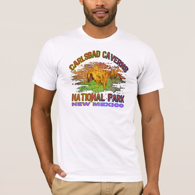 Camiseta Cavernas parque nacional, New México de Carlsbad (Anverso)