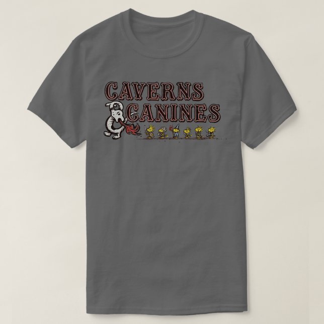Camiseta Cavernas y caninas (Diseño del anverso)