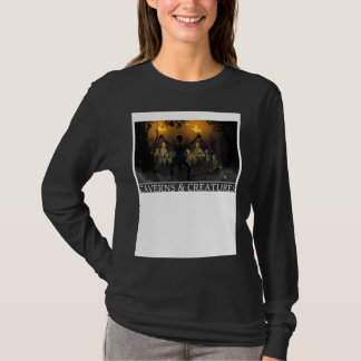Camiseta Cavernas y criaturas del ataque zombie