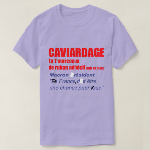 Camiseta Caviardage en 7 morceaux Elecciones Presidentielle