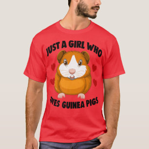 Camiseta Cavies Guinea, dueño de un cerdo, es solo un Chica