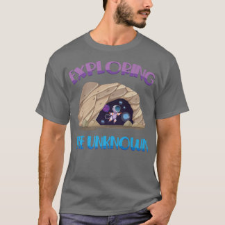 Camiseta Caving Eploring The Unknown Spelunking Astronau