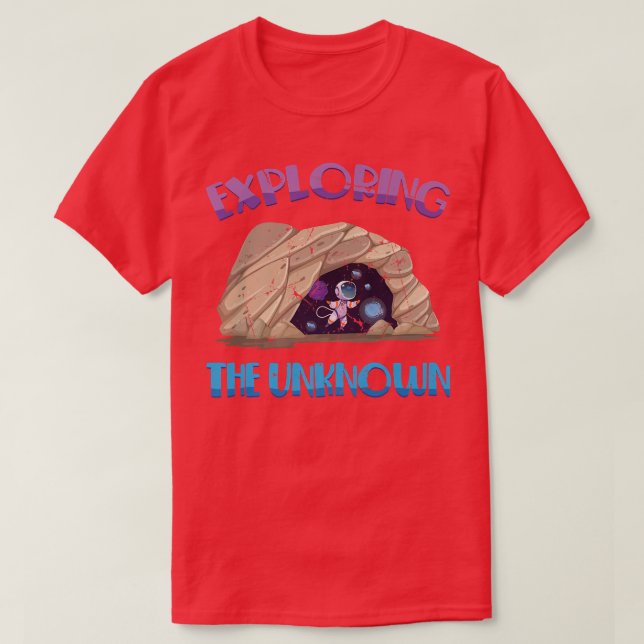 Camiseta Caving - Explorando Lo Desconocido - Spelunking -  (Diseño del anverso)