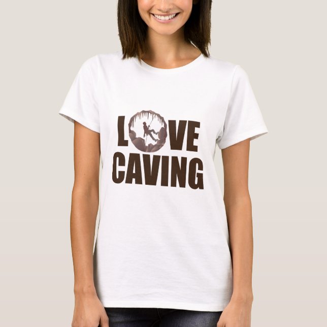 Camiseta Cavivamiento de amor - Espeleología de ortografía  (Anverso)