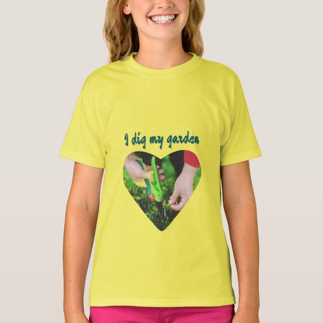 Camiseta 'Cavo mi jardín' (Anverso)