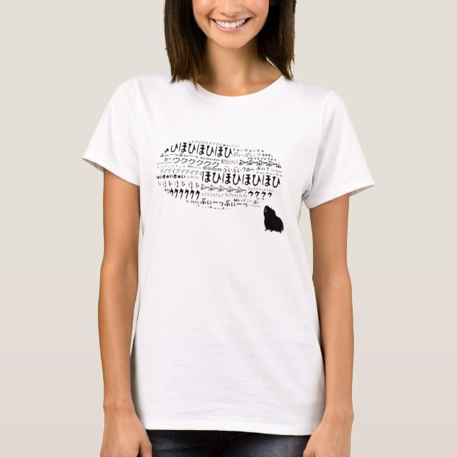 Camiseta Cavyart Piggytalks Ｔｅｅ　（Longhaired） (Anverso)