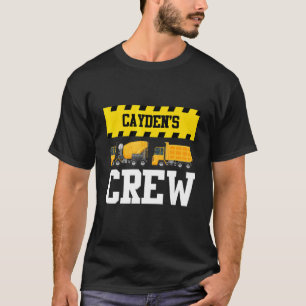 Camiseta Cayden Construcción Equipo Personalizado Dumptruck