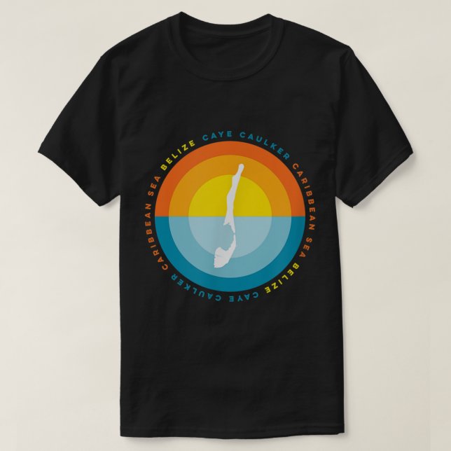Camiseta Caye Caulker Belize Gráfico Sunset T Shirt (Diseño del anverso)