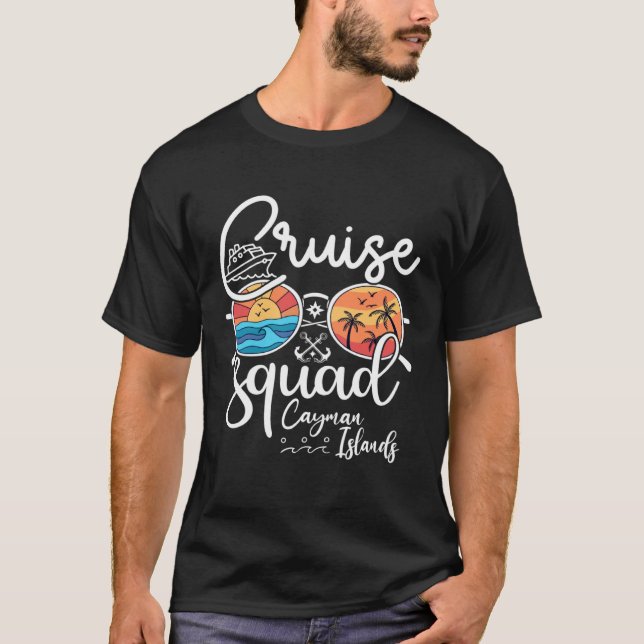 Camiseta Cayman Islands Cruise Squad 2023 Holiday Family Ma (Anverso)