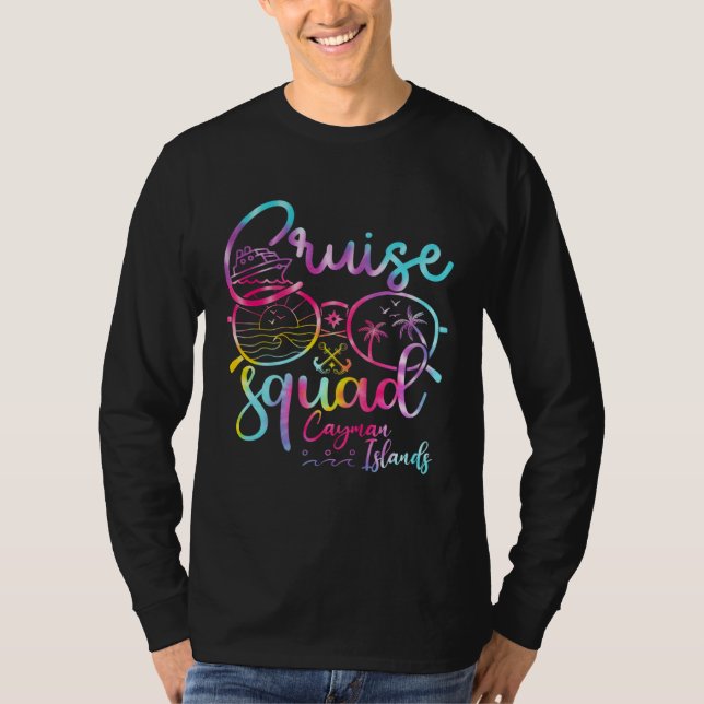 Camiseta Cayman Islands Cruise Squad 2023 Tie Dye Holiday M (Anverso)