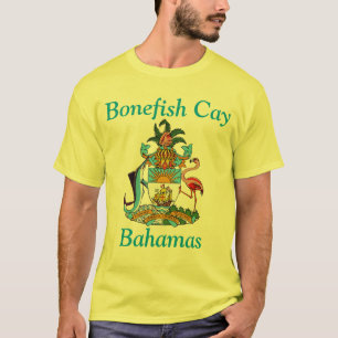 Camiseta Cayo Bonefish, Bahamas con escudo de armas