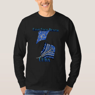 Camiseta Cayo Coco Beach Cuba Vacaciones Tribal Stingray