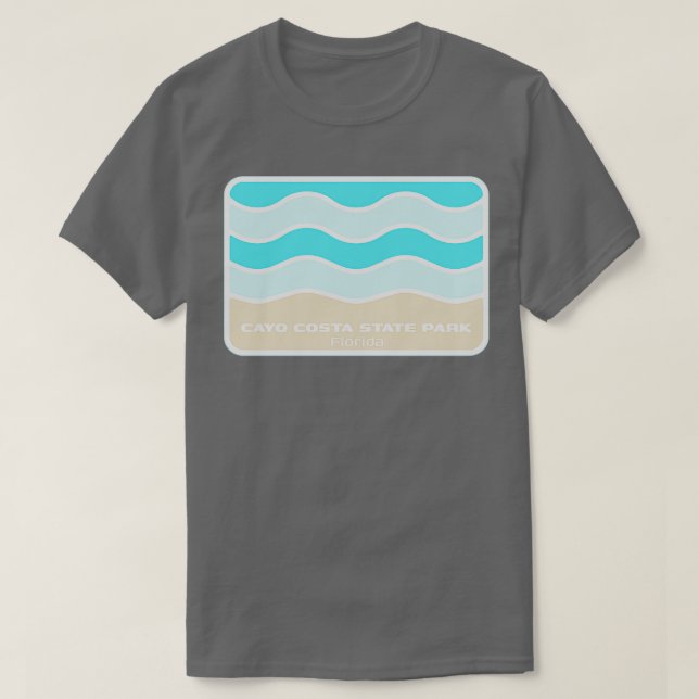 Camiseta Cayo Costa State Park Florida estrellando una ola  (Diseño del anverso)
