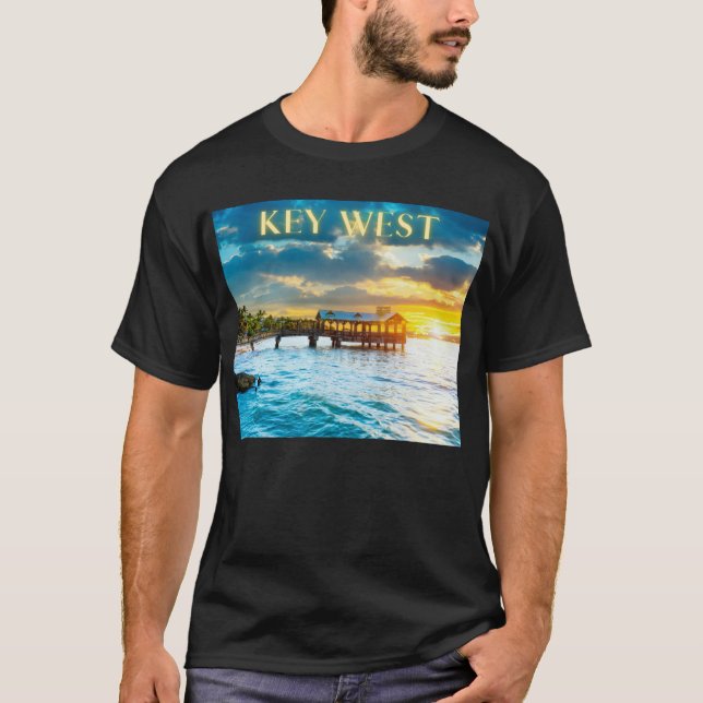 Camiseta Cayo de clave panorámica (Anverso)