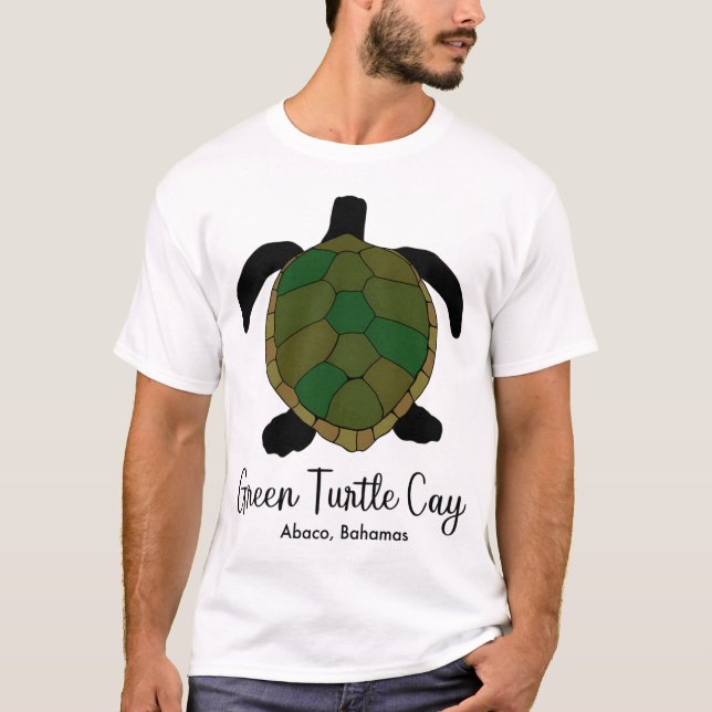 Camiseta Cayo de tortuga verde (Anverso)