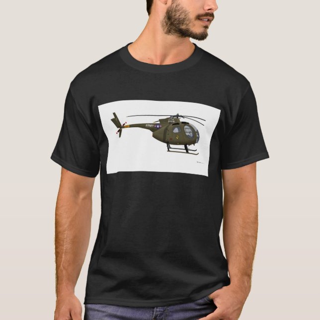 Camiseta Cayuse Cav de Hughes OH-6 (Anverso)
