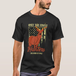 Camiseta Caza 80º Cumpleaños Cazador De Caza De Cebres De