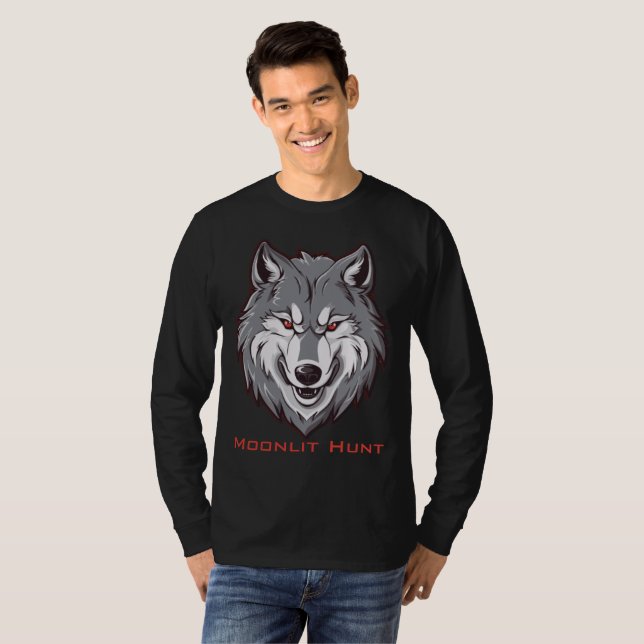 Camiseta Caza a la luz de la luna (Anverso completo)