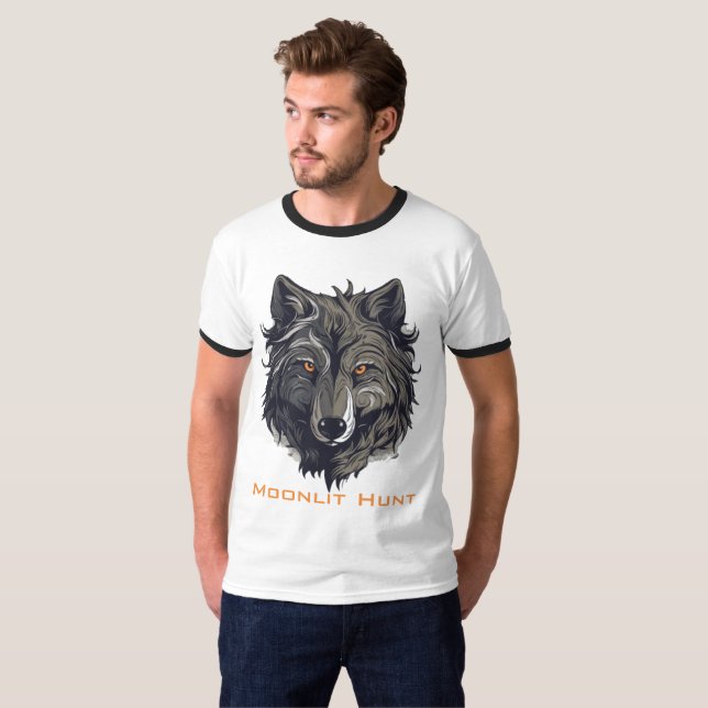 Camiseta Caza a la luz de la luna (Anverso completo)