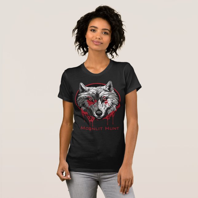 Camiseta Caza a la luz de la luna (Anverso completo)