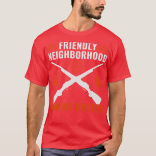Camiseta Caza amistosa de conejos en el vecindario