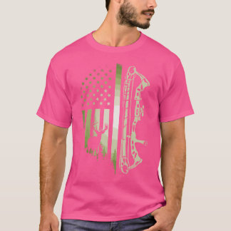 Camiseta Caza con Arco Patriótico Bandera de EE. UU. Arco d