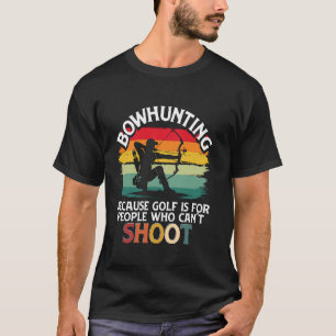 Camiseta Caza con arco y arquero, arco compuesto y arquero