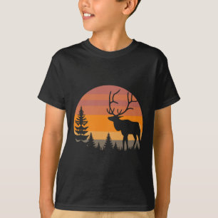 Camiseta Caza de alce - Cazador de lomo de ciervo Elkaholic
