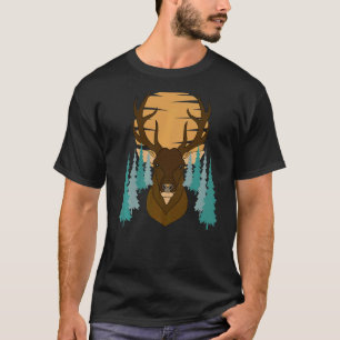 Camiseta Caza de animales de caza de bosques de venados 2 C