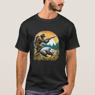 Camiseta Caza de animales de la caza de Opossum T S
