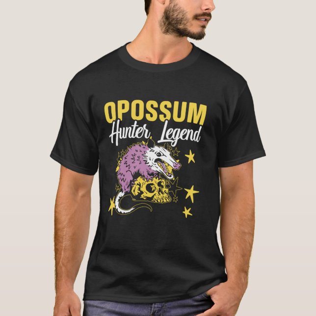 Camiseta Caza de animales de la caza de Opossum T S (Anverso)