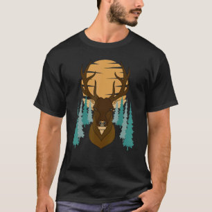 Camiseta Caza de animales en los bosques de venados Cazador