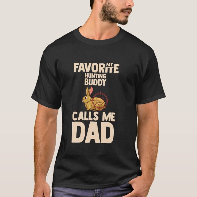 Camiseta Caza de animales salvajes conejos (Anverso)