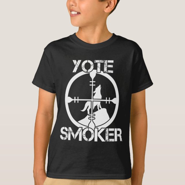 Camiseta Caza de animales salvajes por el cazador de yote (Anverso)