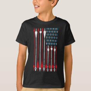Camiseta Caza de arco con bandera estadounidense de época