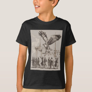 Camiseta Caza de arte de la Falconería medieval