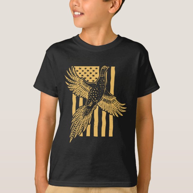 Camiseta Caza de aves faisanas vintage (Anverso)
