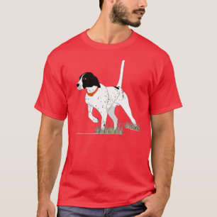 Camiseta Caza de aves para cazadores Perro de puntero inglé