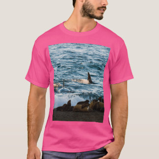 Camiseta Caza de ballenas asesina en la playa