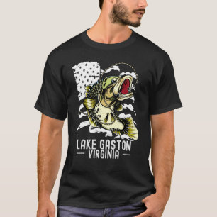 Camiseta Caza De Bass Pesca Pescador Deportivo Lago Gaston 