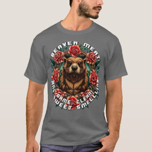 Camiseta Caza de carne de castor limpia y dulce