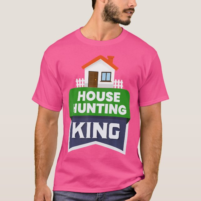 Camiseta Caza de casas Inversor Inversor Inmobiliario Real  (Anverso)