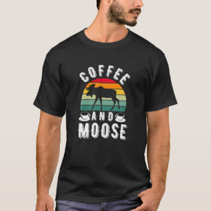 Camiseta Caza De Caza De Coffee Y Moose
