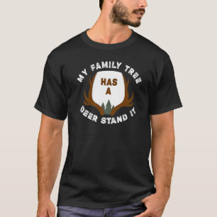 Camiseta Caza De Cazadores De Deer El Árbol De Mi Familia T