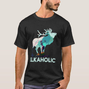 Camiseta Caza de cazadores elkaholicos divertida caza de es