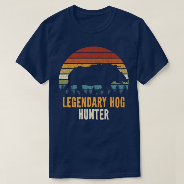 Camiseta Caza de cerdo de cerdo de Hog Hunter (Diseño del anverso)