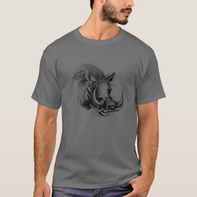 Camiseta Caza de cerdo de jabalí en Warthog (Anverso)